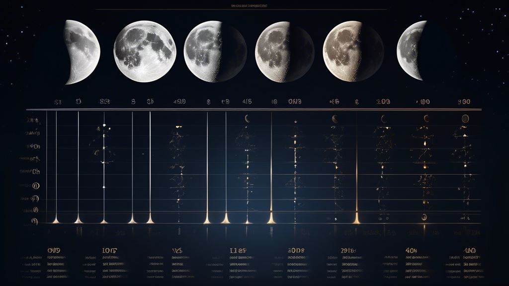 Research comparison showing moon phases and structured writing methods for goal achievement
