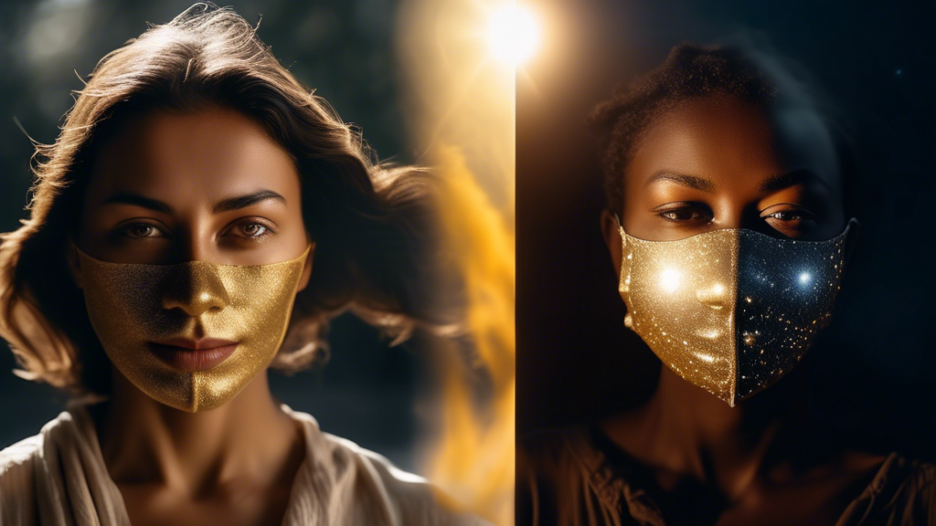 Moon sign revealing deeper emotional truth beyond sun sign surface - two celestial bodies showing the difference between outward identity and inner emotional nature