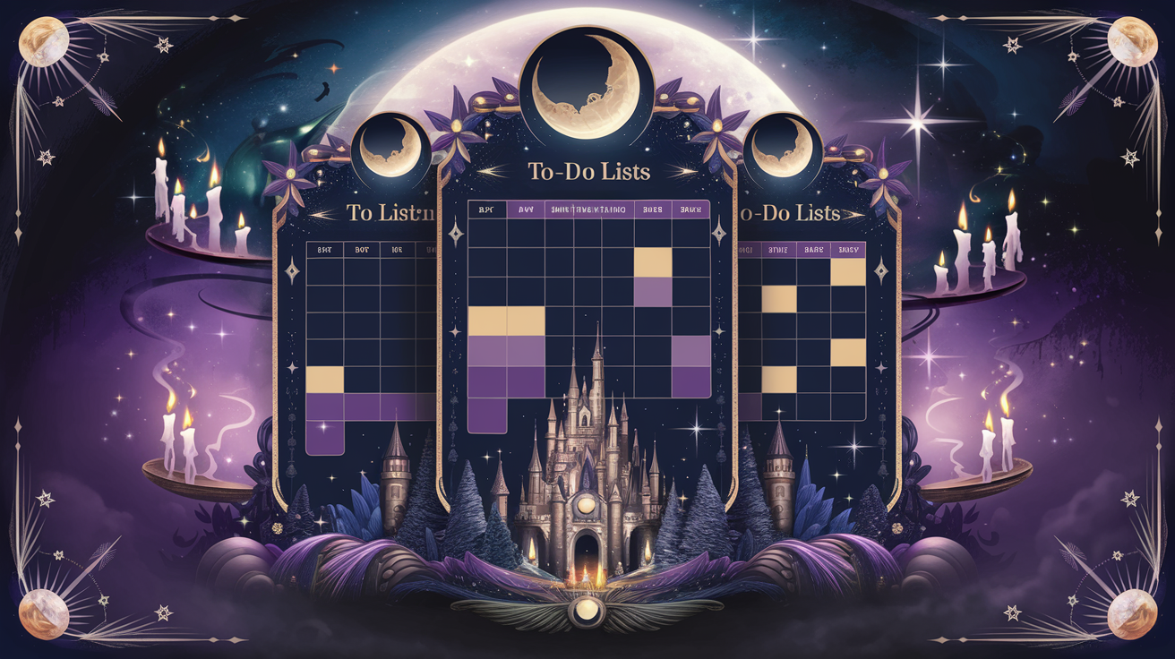 Waxing crescent moon rising over a cozy home scene with soft golden light symbolizing new momentum